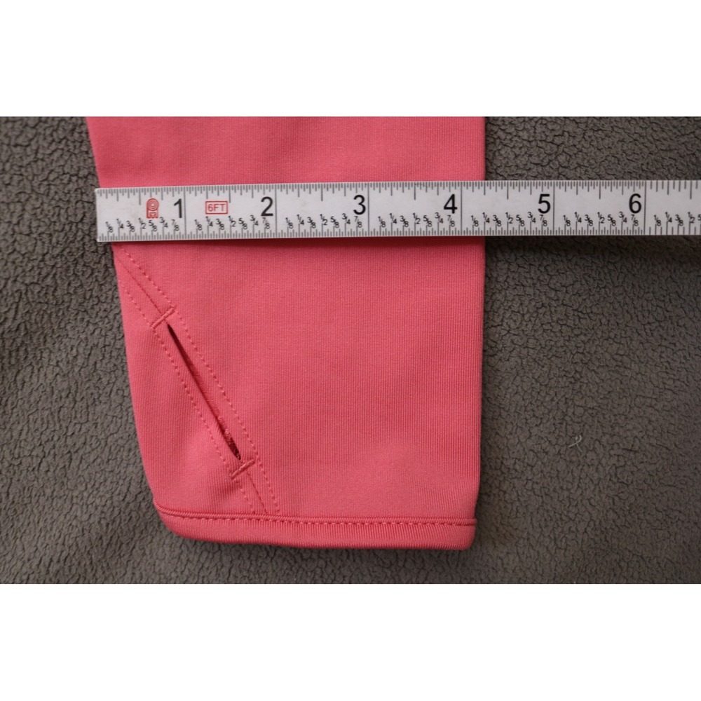 SPORTTEK Quarter Zip Pullover Jacket Women Large Pink Thumb Hole Activewear Top - Picture 7 of 13
